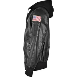 Top Gun Lederjacke schwarz XL