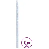 vidaXL Fensterfolien 2 Stk. Matt Blumen-muster Pvc