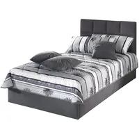 Westfalia Schlafkomfort Polsterbett, grau (anthrazit), B:152cm L:210cm, Bezug Bett:
