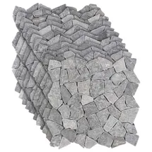 vidaXL Mosaikfliesen Hellgrau 30 x 30 cm 3 St.