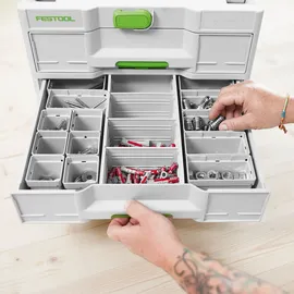 Festool Systainer Sortainer3 SYS3-SORT/3 M 337  grau 39,6 x 29,6 x 33,0 cm