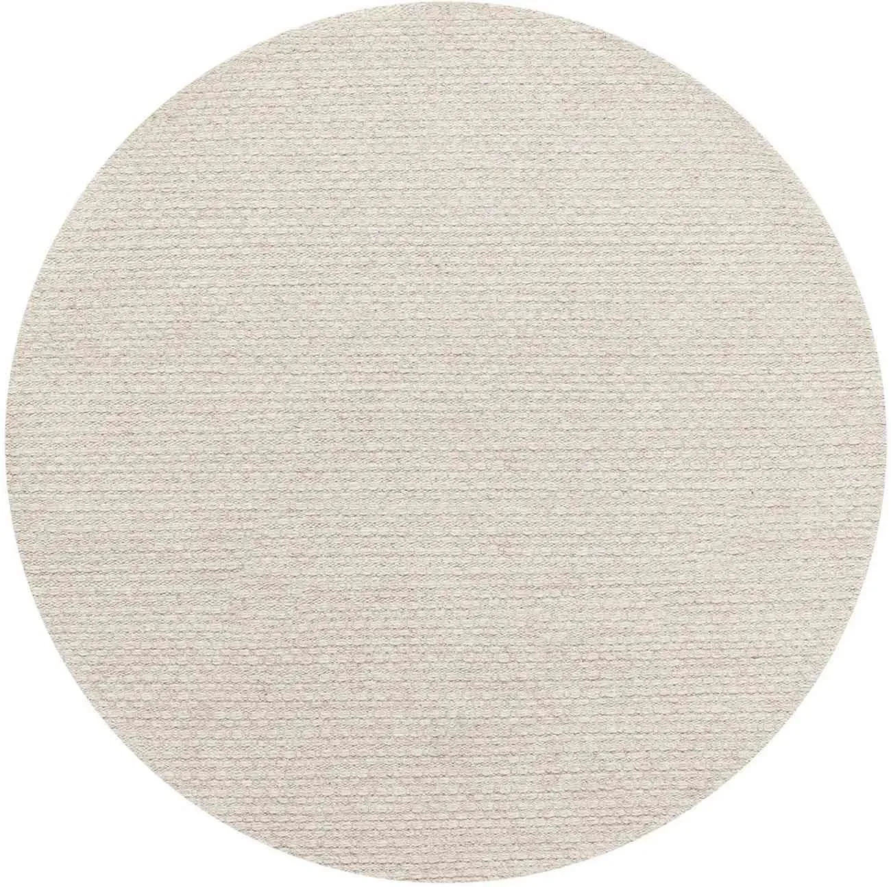Teppich Nirvana aus Stoff, modern, rund Ø 250 cm, Beige, weiches Mischgewebe für Dein Zuhause