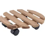 Wagner System WAGNER® design yourself Pflanzenroller COUNTRY GH 0183 Holz dunkelbraun rund 30,0 x 8,2 cm