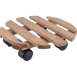 Wagner System WAGNER® design yourself Pflanzenroller COUNTRY GH 0183 Holz dunkelbraun rund 30,0 x 8,2 cm