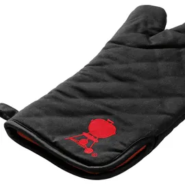 Weber Grillhandschuh schwarz mit rotem Kettle-Logo