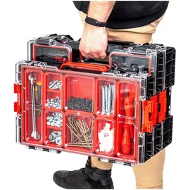 QBRICK SYSTEM 3x Pro 100 Organizer 5 l rot 452 x 296 x 79 mm