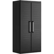 KETER Geräteschrank, Schwarz, Kunststoff, 4 Fächer, 89x182x54 cm, Aufbewahrung & Schutzhüllen, Geräteschuppen