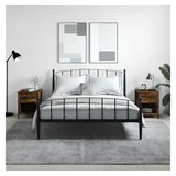 furnicato Nachttisch Räuchereiche 40 x 42 x 50 cm mit Stauraum (2-St) braun
