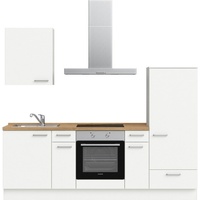 nobilia® elements Küchenzeile ""elements basic"«, vormontiert, Ausrichtung wählbar, Breite 240 cm, ohne E-Geräte