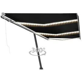 vidaXL Automatische Markise mit LED & Windsensor 600x300 cm Anthrazit