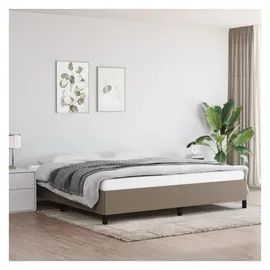 vidaXL Bettgestell 200 x 200 cm Taupe