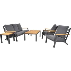 Lesli-Living Donnan Loungeset anthrazit/grau