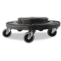 Rubbermaid Transportroller BRUTE®, schwarz, Praktischer Roller zum mühelosen Transportieren der BRUTE®-Behälter, Maße (Ø x H): 46,36 x 16,84 cm