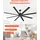 Vevor 213 cm Deckenventilator Schwarz