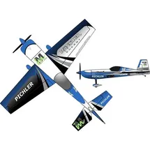 pichler modellbau RC-Flugzeug Extra 330 Münster Energy Combo 2CH Bausatz blau