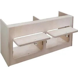 MONSTER SHOP Hängeschrank Holz 80 cm bronze