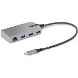 Startech 3 Port USB-C Hub mit Ethernet, RJ-45, USB-C 3.0 [Stecker] (5G3AGBB-USB-C-HUB)