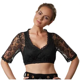 Tectake Dirndlbluse Resi schwarz M