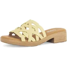 Gabor Pantolette GABOR "Pantolette", Damen, Gr. 40, gelb, Schuhe Pantolette
