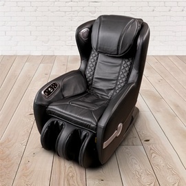 PureHaven Massage-Sessel 118x76x76 cm mit 6 Massagearten Rücken- Fuß- und Gesäßmassage Bluetooth- un