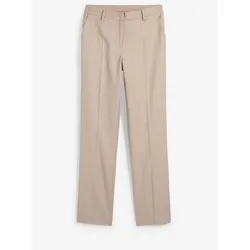 bonprix Hose mit Wolle, beige, 38, Wolle