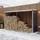 casa.pro Kaminholzregal Kalmar Stahl 352 x 80 x 152 cm Anthrazit