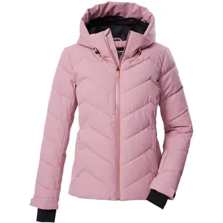 KILLTEC Skijacke »KSW 31 WMN SKI QLTD JCKT«, Winddichte, wasserabweisende Skijacke mit Daunenoptik und Schneefang Killtec altrosa