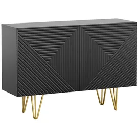 miliboo Sideboard 107 cm Schwarz / Gold