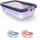 Emsa Frischhaltedose rechteckig lila 15,95 cm x 21,73 cm x 7,32 cm 1,2 l