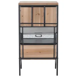 Mendler Apothekerkommode 85 x 46 x 35 cm Braun