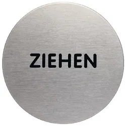 DURABLE Piktogramm Edelstahl ZIEHEN