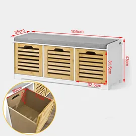 SoBuy Sitzbank Sitzbank (105 cm,