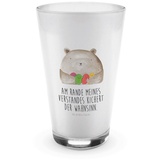 Mr. & Mrs. Panda Glas Bär Gefühl - Transparent - Geschenk, Latte Macchiato, Verrückt, Durch, Premium Glas, Harmonische Ästhetik