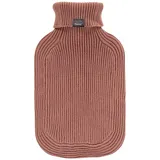 Fashy Wärmflasche mit Rollkragen-Strickbezug marine 2 L