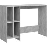 vidaXL Computertisch Betongrau 102,5x35x75 cm Holzwerkstoff