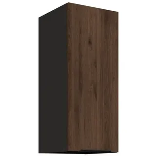 Küchen-Preisbombe Hängeschrank 30 cm Küche MONZA Okapi Nußbaum Küchenzeile Küchenblock Einbauküche schwarz