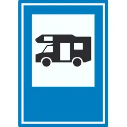 Campingplatz Wohnmobil Aufkleber A2 (420x594mm)