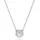 Swarovski Una Anhänger Kette mit Kristallen Silber