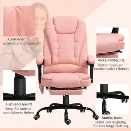 Vinsetto Gaming Sessel Rosa