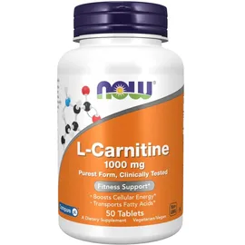 NOW Foods L-Carnitin 1000 mg Tabletten 50 St