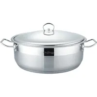 Cheffinger XXL Kochtopf Topf Ø36 Edelstahl mit Deckel 12,2L