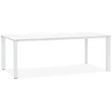KADIMA DESIGN Schreibtisch Glas | Modern | 200x100cm | Chrom-Akzente | Konferenztisch | Homeoffice