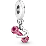 Pandora Hantel & Herz Silber 799545C01