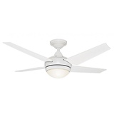 Hunter Sonic 132 cm Deckenventilator weiß mit Licht