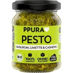 PPURA Pesto Basilikum  Limette und Cashews bio