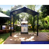 CANOPIA Aluminium Grillpavillon Austin BBQ 2400 2,4 x 1,8 x 2,5 m anthrazit