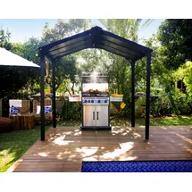 CANOPIA Aluminium Grillpavillon Austin BBQ 2400 2,4 x 1,8 x 2,5 m anthrazit