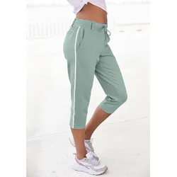 Caprihose, mit seitlichen Streifen, Loungewear, Gr. 32 - N-Gr, mint, Hosen, 18135500-32 N-Gr