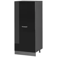 Vicco Hochschrank R-Line 60 x 57 x 143 cm Schwarz Hochglanz