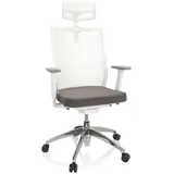 HJH Office Aspen White Pro Netzstoff Grau